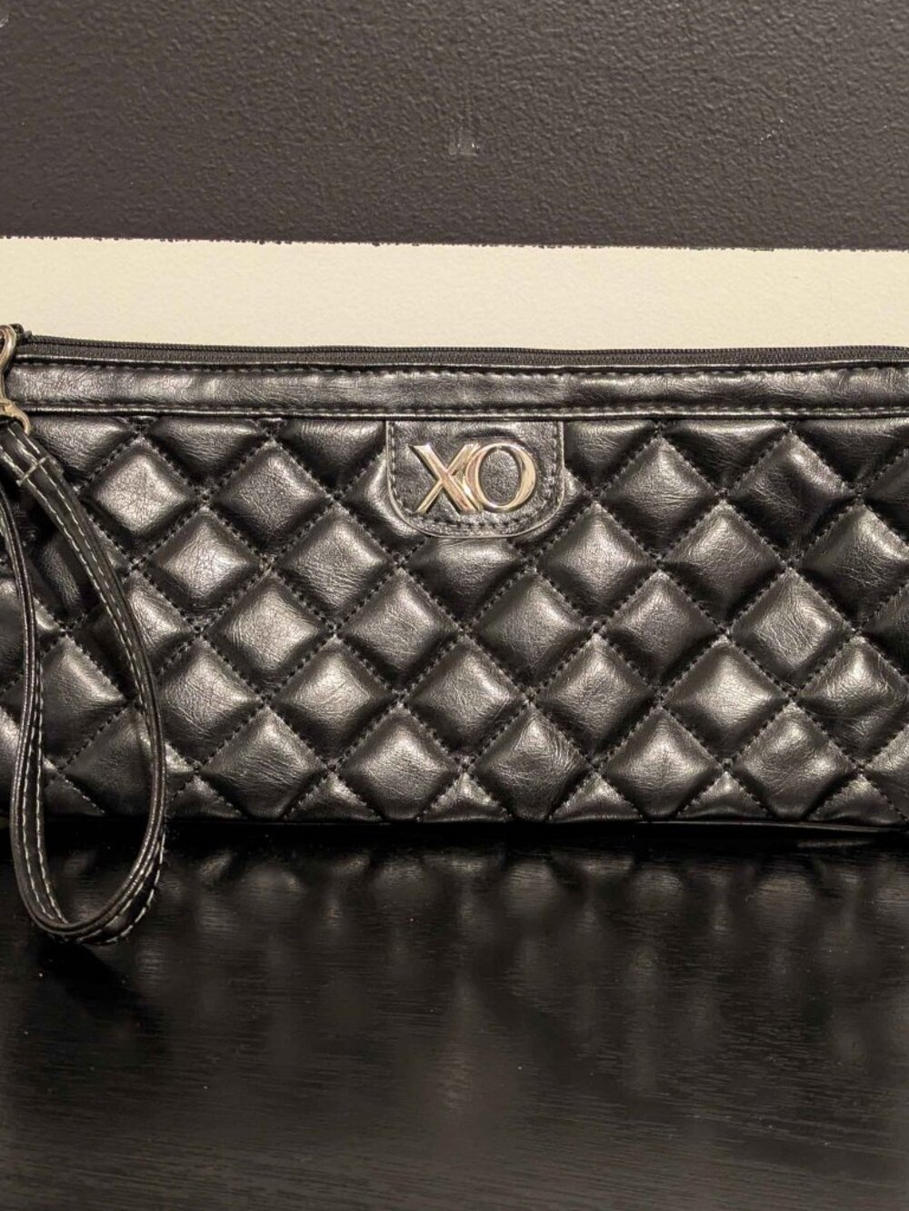 Black XO Wristlet